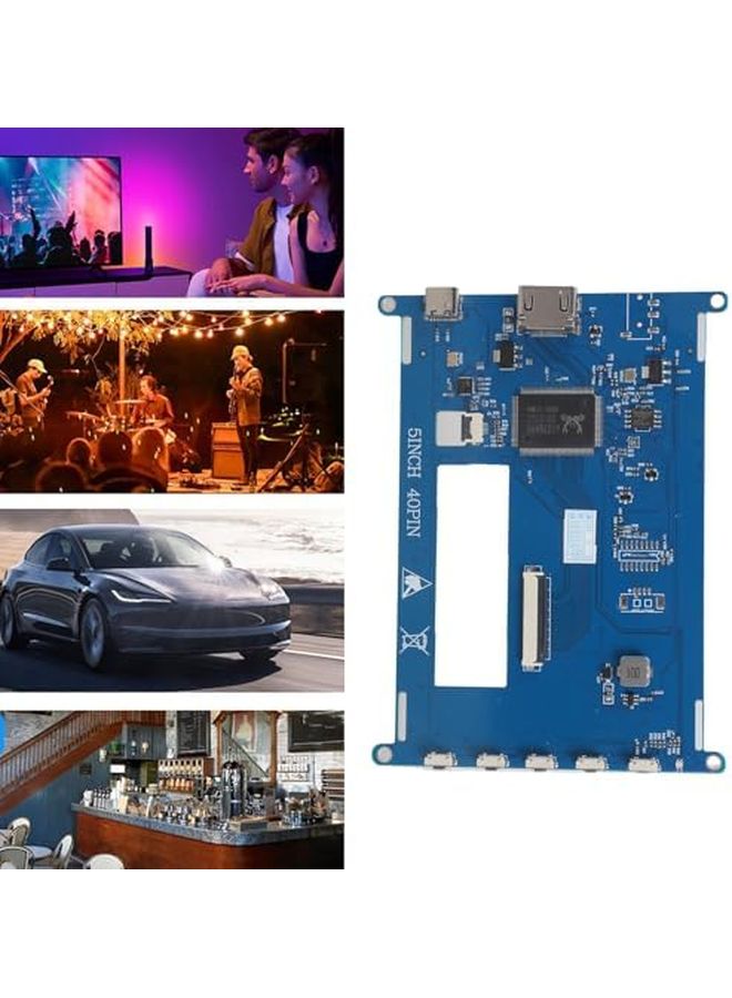 5 Inch LCD Driver Board with GT911 Touch Chip Programmable LED Display Type C Power - Image 3
