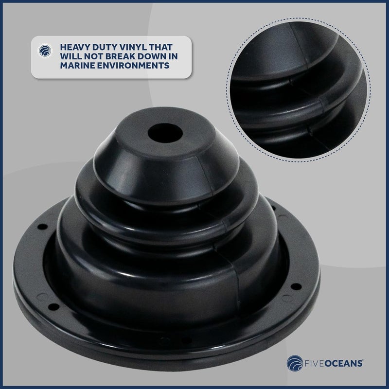 Five Oceans Motor Well Boot, Cable Boot, Covers Holes Up to 5-1/2" Diameter - FO563 - Image 4