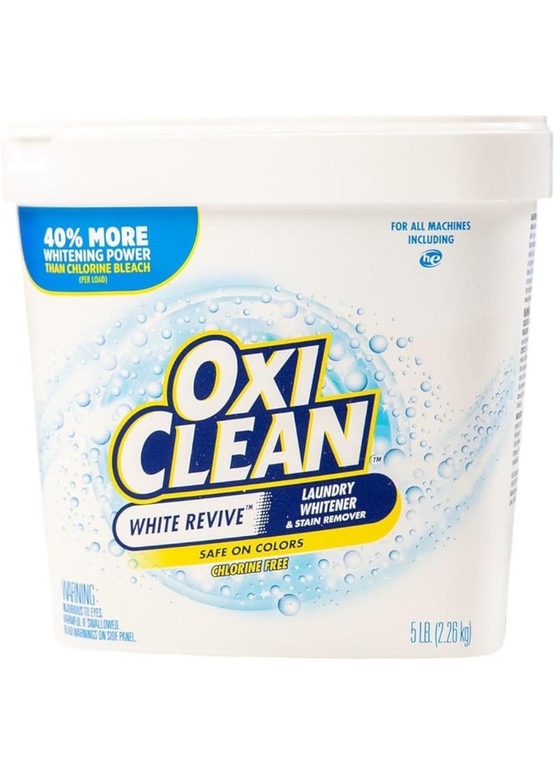 Oxiclean - OxiClean White Revive Laundry Whitener Stain Remover, 5 Lbs - Image 1