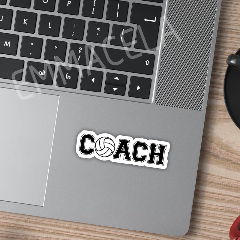 EMMACELA (3PCS) Coach Volleyball Sticker, Volleyball Stickers - Waterproof Vinyl Decals for Laptops, Tumblers, Scrapbooks, Books, Water Bottles Size 3 x 0.9 Inch - Image 4