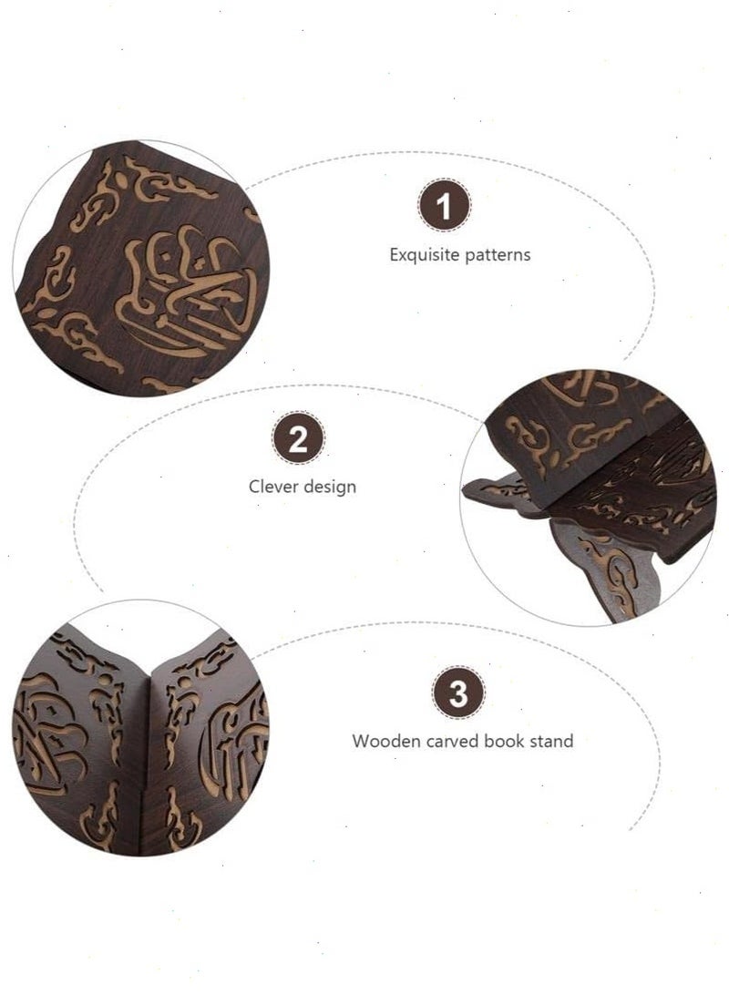 Ramadan Quran Holder Quran Stand Quran Cabinet Prayer Book Stand  Reading Shelf  Muslim Ornament Book Holder - Image 5