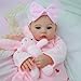 KSBD Realistic Reborn Baby Dolls 18Inch Lifelike Newborn Baby Doll with Open Eyes Poseable Handmade Real Life Baby Doll Gift Set with Accessories for Kids Ages 3 - Image 4