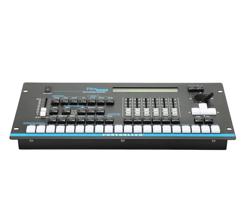 kh DMX Pilot 2000 Console LED Professional Stage Lighting 512 Channels DJ Light Controller for Moving Head, Par Lights, Stage, Clubs, Pubs, Events LED Light Mixer for Professional Lighting Setup - Image 1