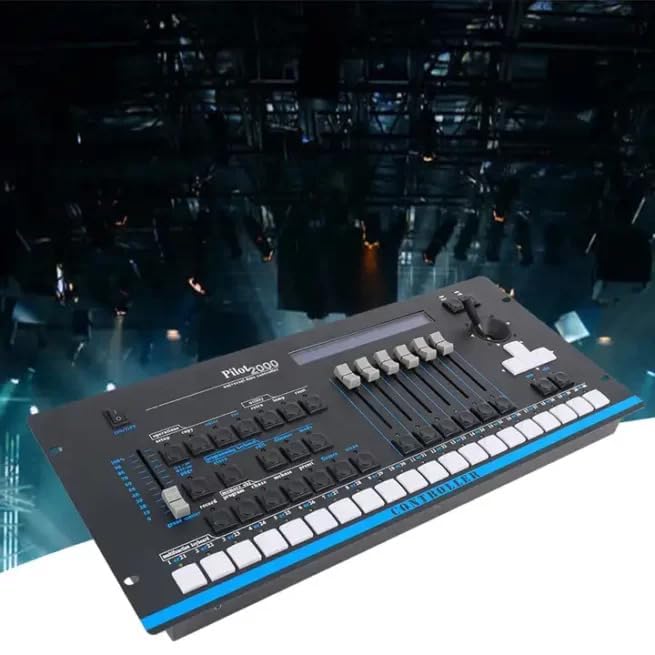 kh DMX Pilot 2000 Console LED Professional Stage Lighting 512 Channels DJ Light Controller for Moving Head, Par Lights, Stage, Clubs, Pubs, Events LED Light Mixer for Professional Lighting Setup - Image 3