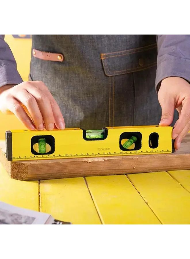 Strong Magnetic Aluminum Alloy Leveling Ruler 20cm Dual Bubble Spirit Level - Image 2