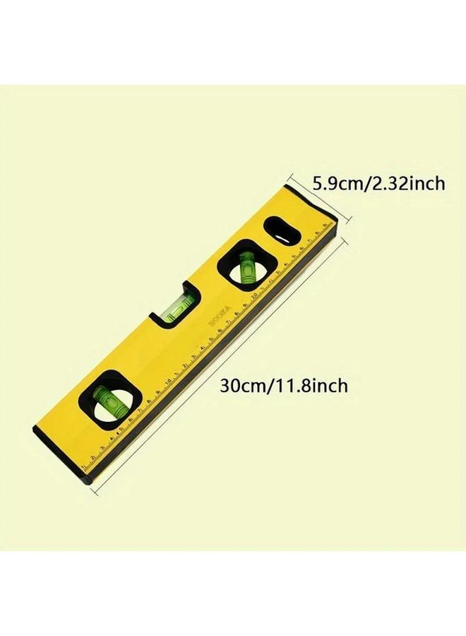 Strong Magnetic Aluminum Alloy Leveling Ruler 20cm Dual Bubble Spirit Level - Image 3