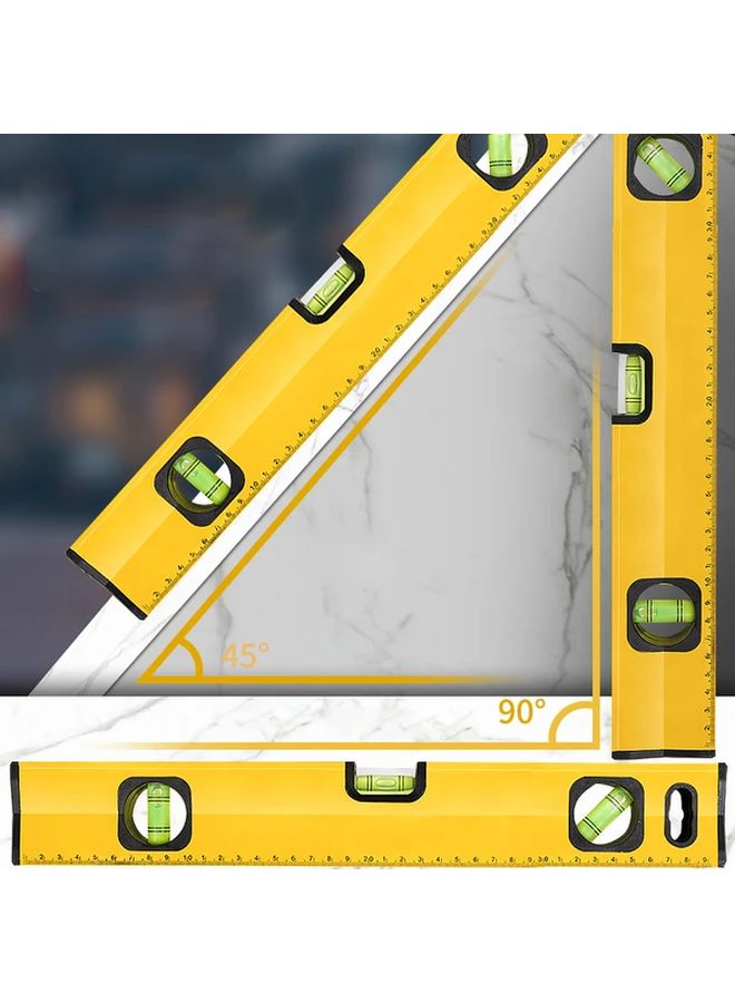 Strong Magnetic Aluminum Alloy Leveling Ruler 20cm Dual Bubble Spirit Level - Image 5