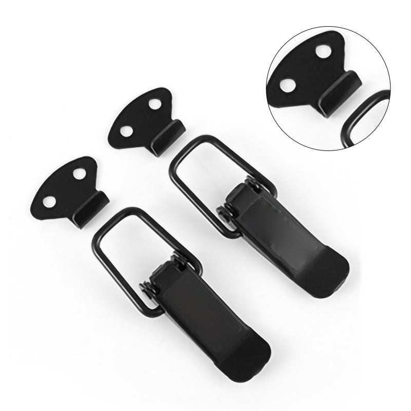 Quick Release Fasteners 1 Pair Iron Quick Release Hooks for Car Bumper Trunk Hatch - Durable Secure Fixation Automotive Exterior Accessories for Auto Body Panels - Image 5