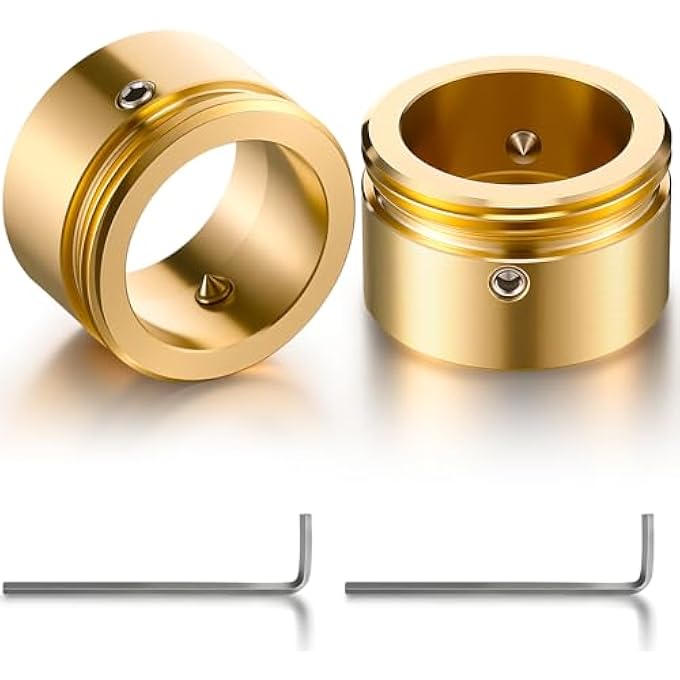 2 X BRASS HEATING VALVE ADAPTER, M30 X 1.5 THERMOSTAT ADAPTER FOR RA, RAV, RAVL VALVE, HEATING VALVE ADAPTER WITH HEX KEY, RADIATOR ACCESSORIES - Image 1