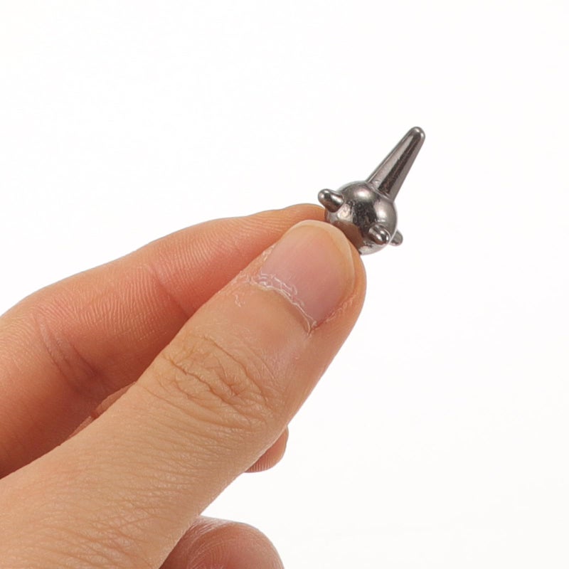 10pcs Gunmetal Screwback Rivet Spikes for Punk Clothing Leathercraft DIY - Image 5