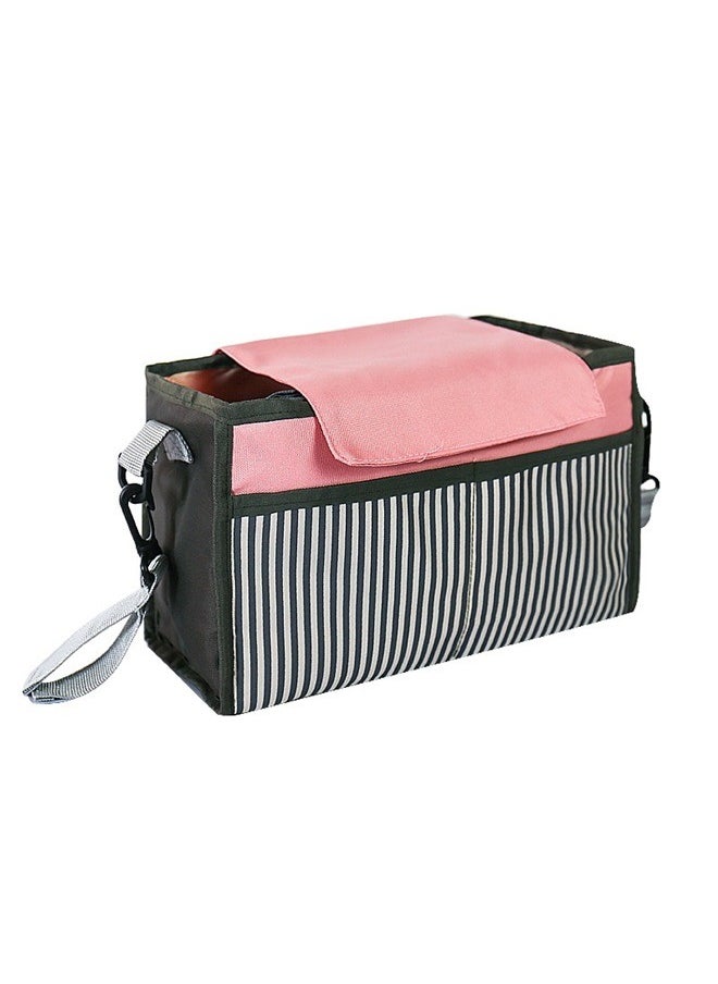 yongsheng Multifunctional Stroller Hanging Bag，Large Capacity Stroller Organizer Bag Pram Bag for Bottles Diapers Toys Cup Holder Pocket  - Image 1
