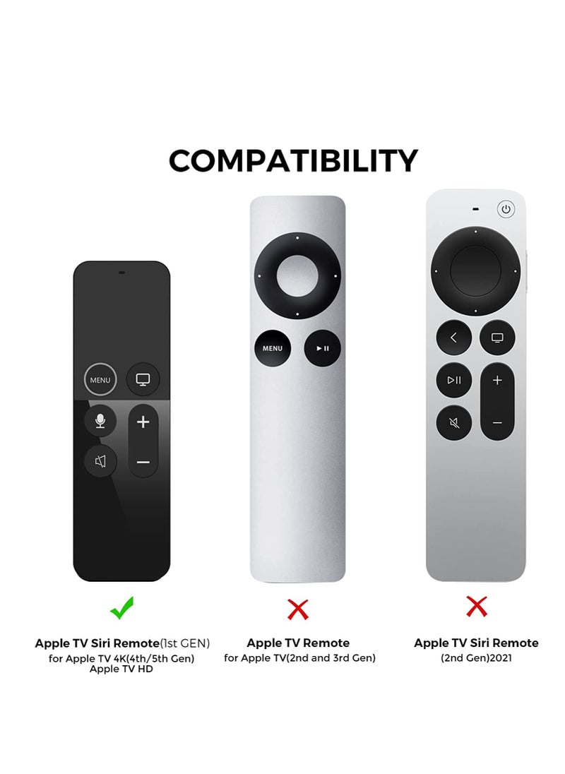 SYOSI - SYOSI Protective Case for Apple TV Siri Remote [1st Gen] with AirTag Holder, Anti Slip Silicone Cover Compatible with for 2016 Apple TV HD and 2017 Apple TV 4K [1st Generation] - Image 1