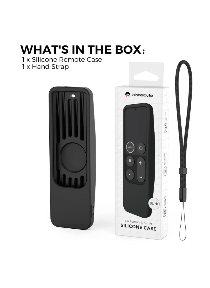 SYOSI - SYOSI Protective Case for Apple TV Siri Remote [1st Gen] with AirTag Holder, Anti Slip Silicone Cover Compatible with for 2016 Apple TV HD and 2017 Apple TV 4K [1st Generation] - Image 1