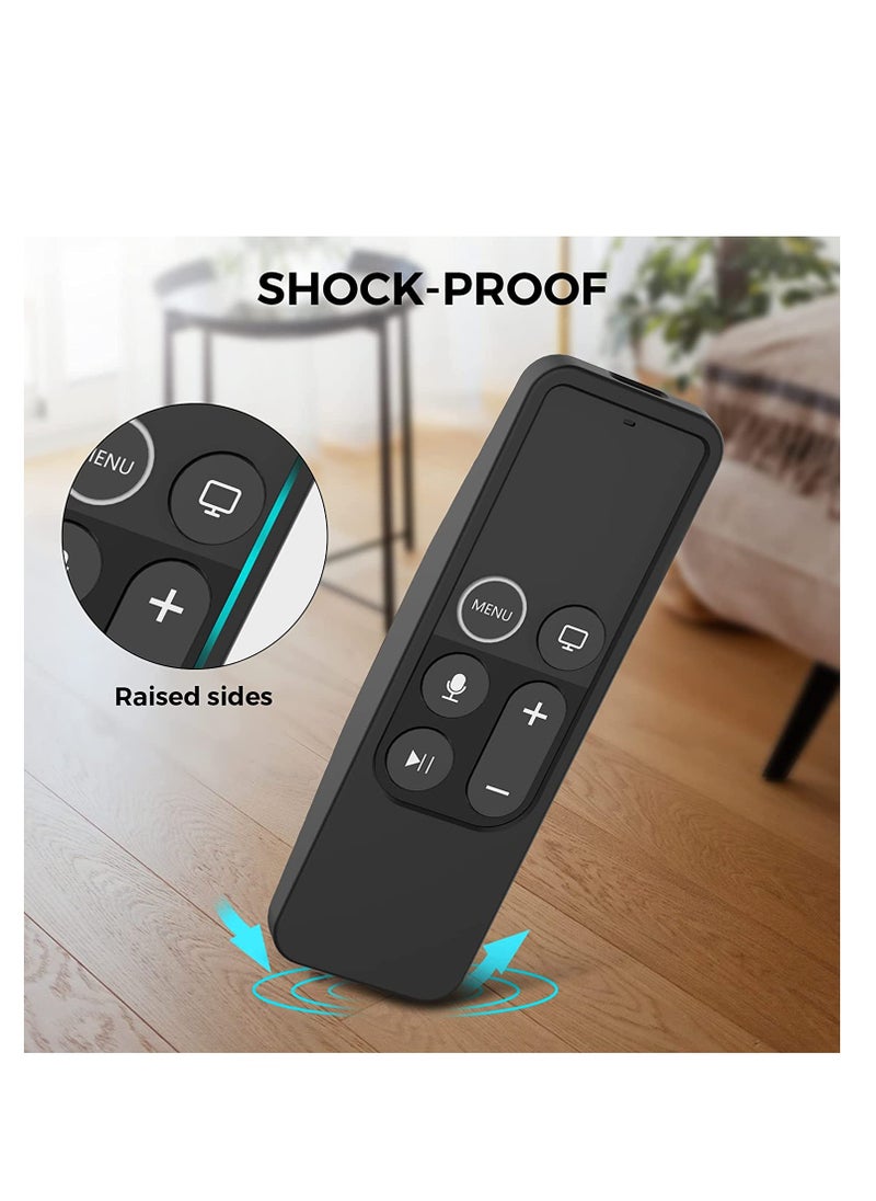 SYOSI - SYOSI Protective Case for Apple TV Siri Remote [1st Gen] with AirTag Holder, Anti Slip Silicone Cover Compatible with for 2016 Apple TV HD and 2017 Apple TV 4K [1st Generation] - Image 1