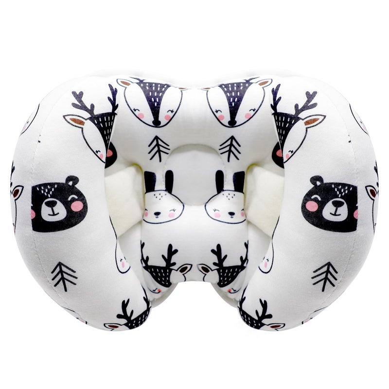 KAKIBLIN Baby Head Neck Support Pillow 2 in 1 Banana Neck Pillow for Baby Travel Pillow for Stroller Neck Support for Newborn Adjustable Pillow for Head