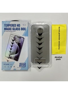 Applicable To Apple 16promax Tempered Film Frosted Electroplating Dustless Silo Film IPhone15 Anti-spy Screen Mobile Phone Film-Color:Electroplating 8k/28°anti-peeping = With Packaging/1 Piece-Size:iPhone15