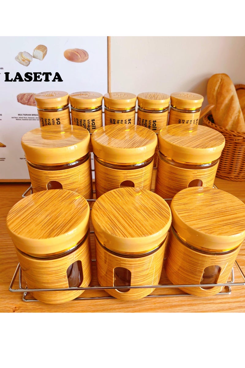 Laseta 11-Piece Spice Bottle Set(6*350ML+5*150ML) - Image 1