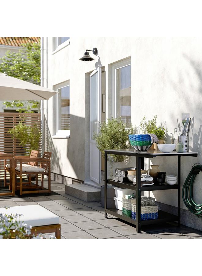 Zaboon Basket, White/Green, 25X35X19 Cm - Image 4