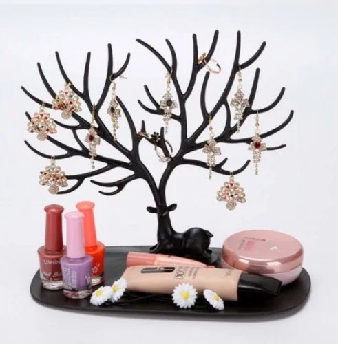 Tineke Deer Designed Jewelry Hanger Black