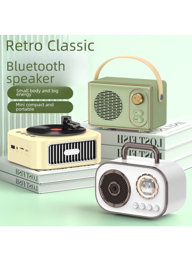 كوالتي مكبر صوت بلوتوث صغير كرتوني رجعي، مضخم صوت محمول، دمية، جودة صوت عالية، هدية راقية، شحن مباشر - Image 2