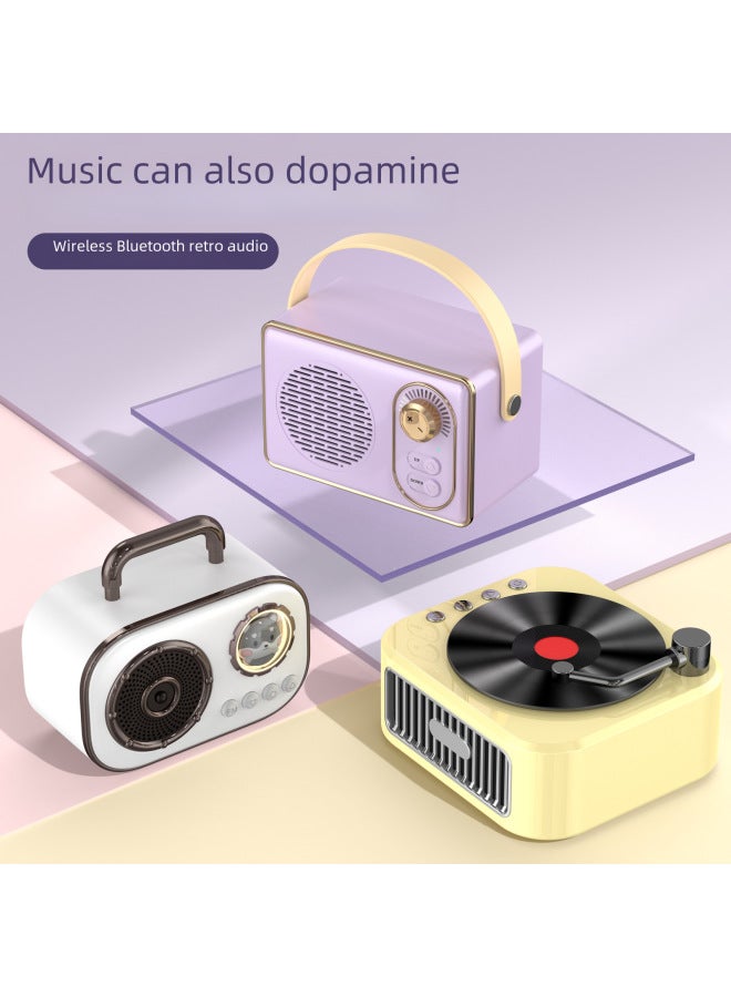 كوالتي مكبر صوت بلوتوث صغير كرتوني رجعي، مضخم صوت محمول، دمية، جودة صوت عالية، هدية راقية، شحن مباشر - Image 4