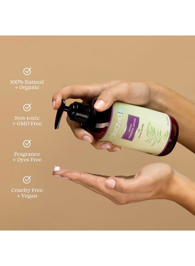 Aleavia Orchid Prebiotic Body Lotion – Lightly Scented, All-Natural Moisturizing Body Lotion with Organic Essential Oils for Soft, Smooth Skin – 12 Oz - Image 3