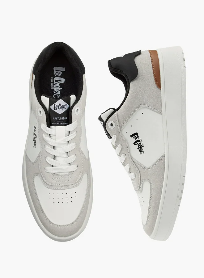 Lee Cooper Men's Panelled Lace-Up Sneakers