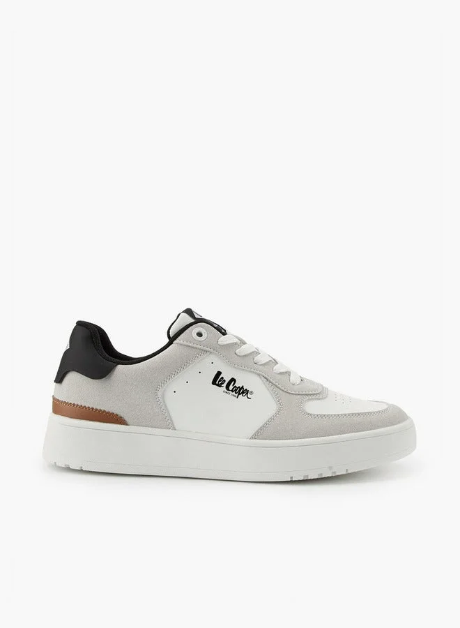 Men's Panelled Lace-Up Sneakers