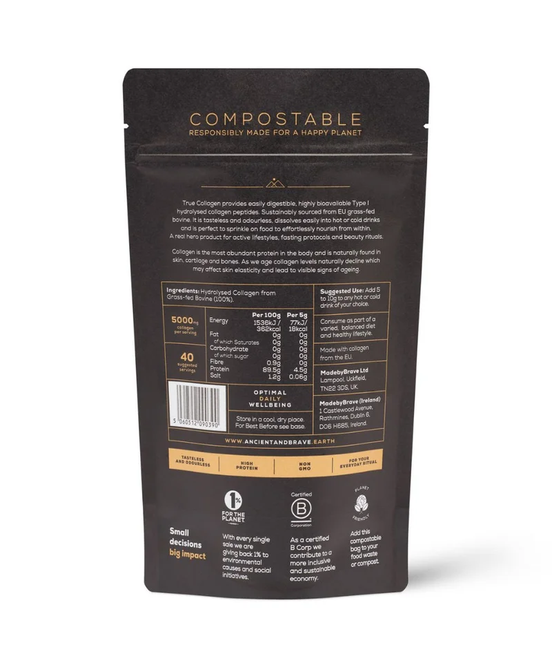 ANCIENT + BRAVE حقيبة الكولاجين الحقيقي