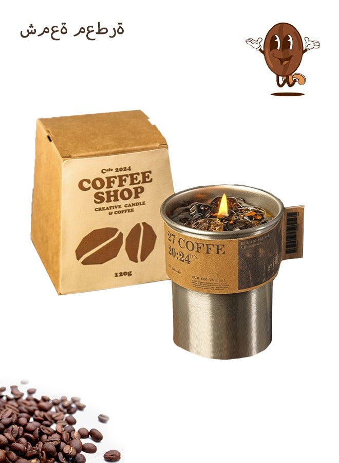 Cafe 2024 Coffee Aroma Candle, Candel for Man & Women, 50 Hour Burning Time, Calming Fragrance for Stress Relief- Ideal for Home Decor & Relaxation - Image 1