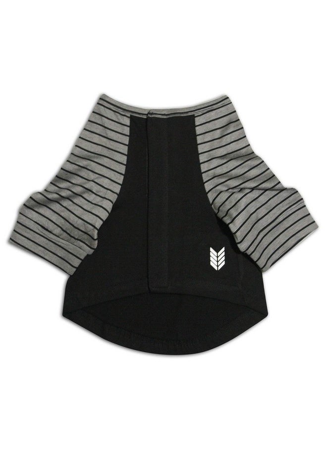 rusepin - .Pet Clothes Solid Striper Raglan Full Sleeves Round Neck Dog Streetwear T-Shirt/Tees Apparel For Dogs./Medium (Chubby Pugs, Beagle Etc.) - Image 1