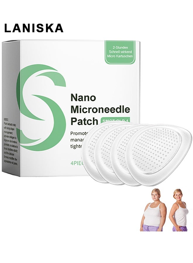 LANISKA Nano Microneedle Patch, SMGT-GLP-1 Microneedle Patch, Firming Skin and Body Shaping Care Patch, Long-lasting GLP-1 Microneedlepatch For Women And Men 4 PIECES, Ginger Extract And Natural Ingredients, Firming, Mild - Image 1