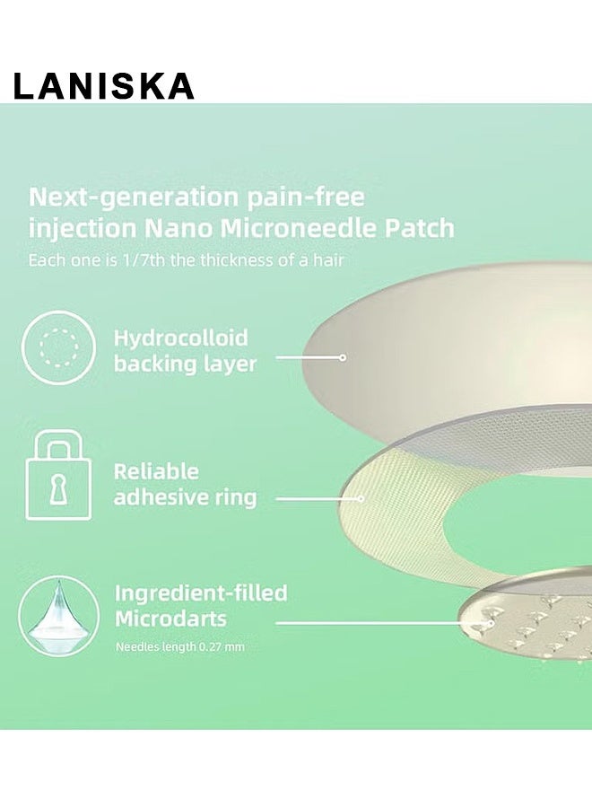 LANISKA Nano Microneedle Patch, SMGT-GLP-1 Microneedle Patch, Firming Skin and Body Shaping Care Patch, Long-lasting GLP-1 Microneedlepatch For Women And Men 4 PIECES, Ginger Extract And Natural Ingredients, Firming, Mild - Image 5
