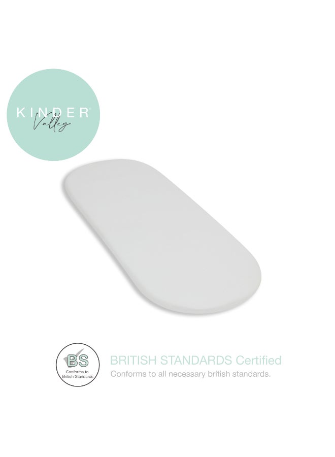 Kinder Valley Palm Moses Basket Mattress - White - Image 2