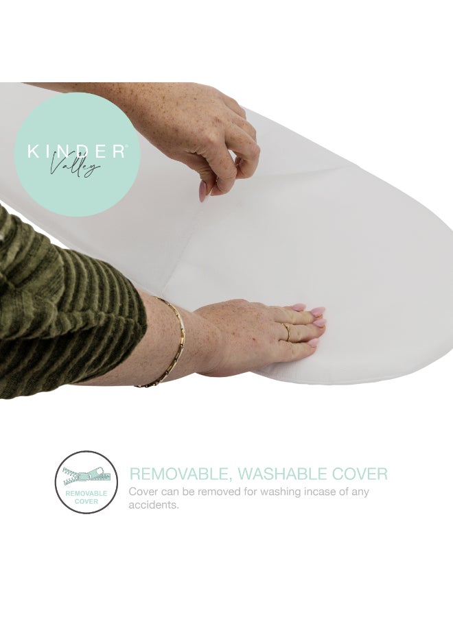 Kinder Valley Palm Moses Basket Mattress - White - Image 4