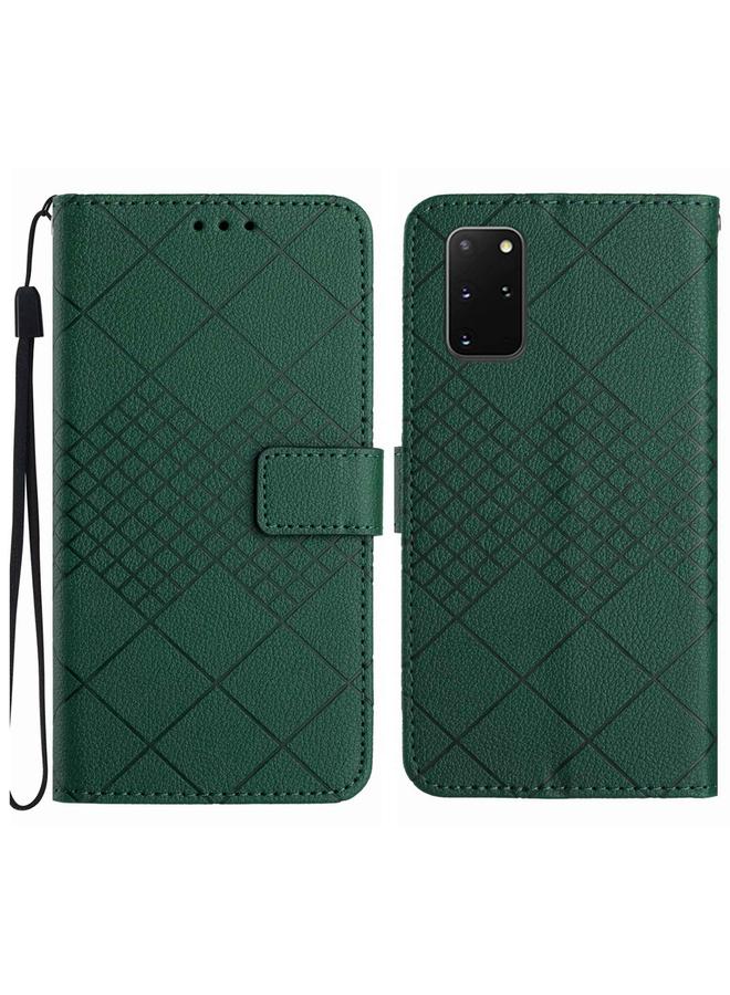 S-TOP Case For Samsung Galaxy S20+ Rhombic Grid Texture Leather Phone Case - Image 1
