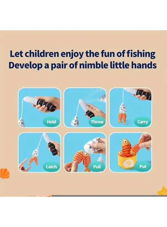 Colorful Fishing Toy For Kids Educational Hand Eye Coordination Learning Game - Image 4