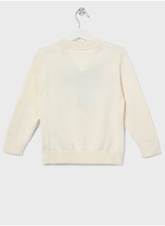 TOMMY HILFIGER Youth Monotype 1985 Logo Label Regular Sweater  - Image 2