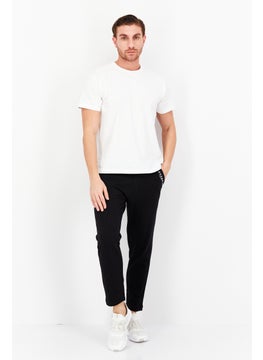 Gazzarrini Men Drawstring Brand Logo Sweatpants, Black  - Image 2