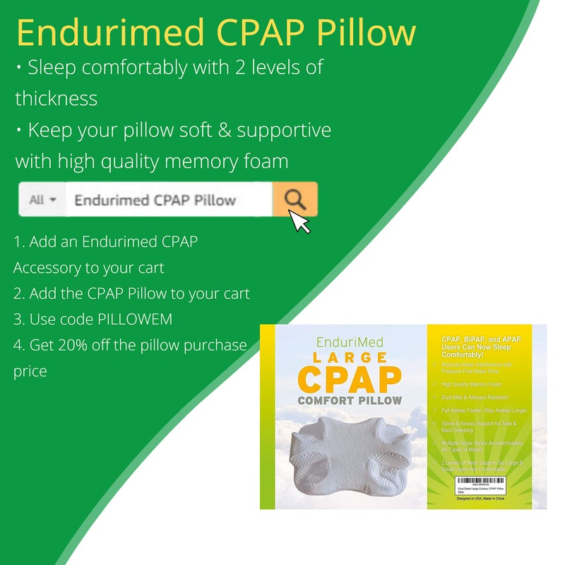 EnduriMed Pillow Case for Use CPAP Comfort Pillow - Cooling Fabric, Blue - Breathable and Cooling for Comfortable Sleep - Image 5