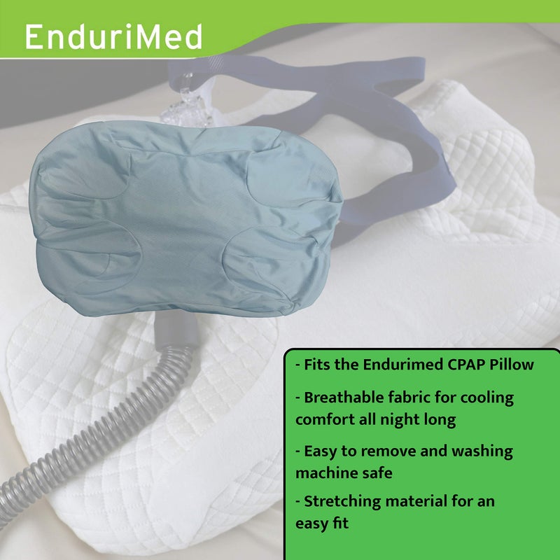 EnduriMed Pillow Case for Use CPAP Comfort Pillow - Cooling Fabric, Blue - Breathable and Cooling for Comfortable Sleep - Image 4