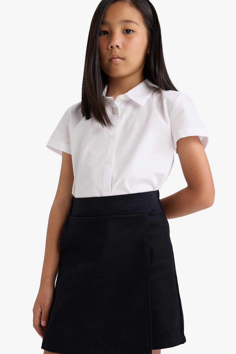 ديفاكتو جيب شورت بناتي جبردين أسود وخصر مطاطي - Image 5