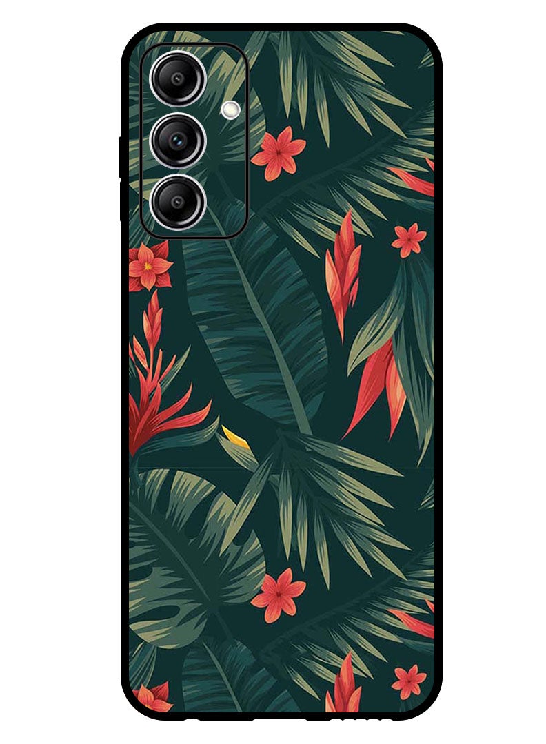 Theodor Protective Case Anti Scratch Shock Proof Bumper Cover For Samsung Galaxy A55 Green Leaves - Image 1