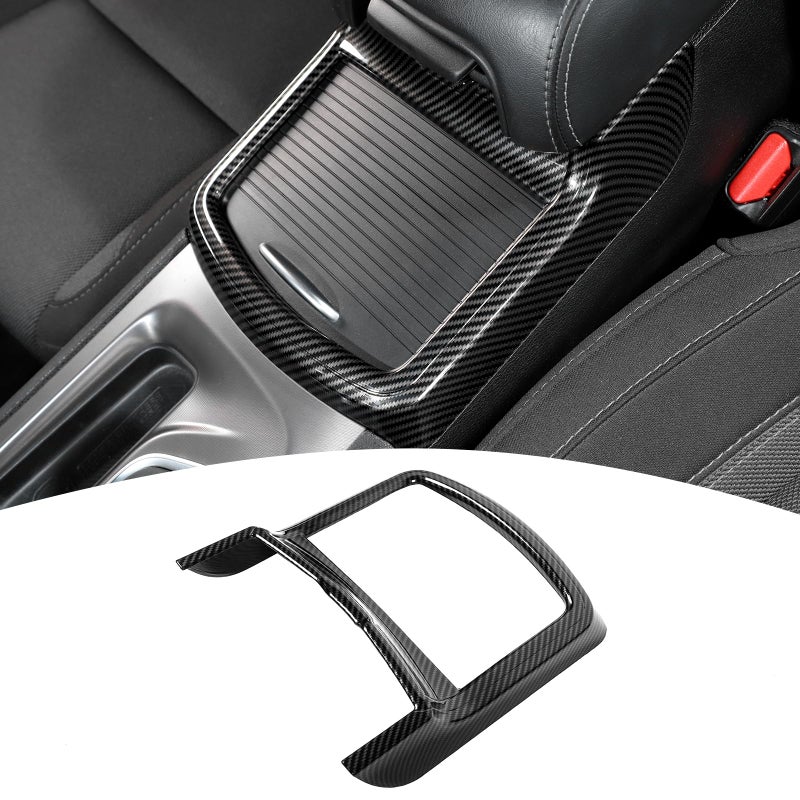 PDKLIN for 300C Center Console Cup Holder Trim Cover Compatible with Dodge Charger Chrysler 300C 20112023 Carbon Fiber Interior Accessories