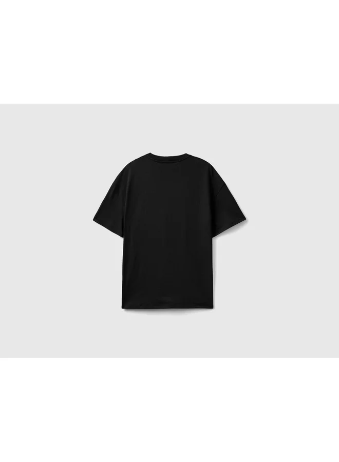 UNITED COLORS OF BENETTON T-Shirt With Embroidered Logo
