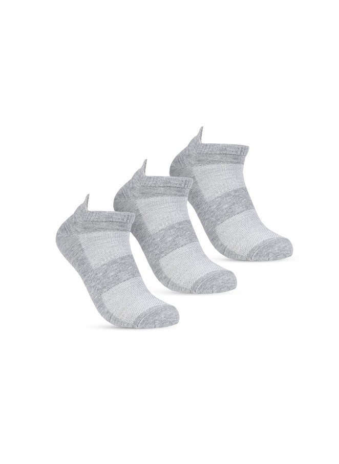 STITCH STITCH Women's Pack of 3 Lycra High Ankle Socks 