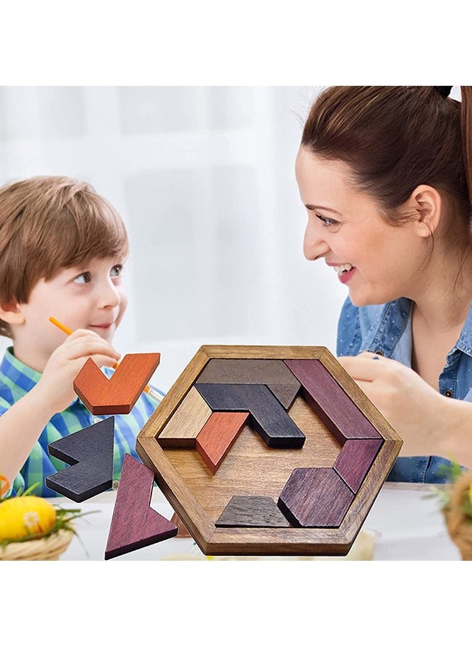 Bebiland Kids Puzzles with Hexagonal Base for Brain Teaser Intelligence Toy Gift  - Image 3