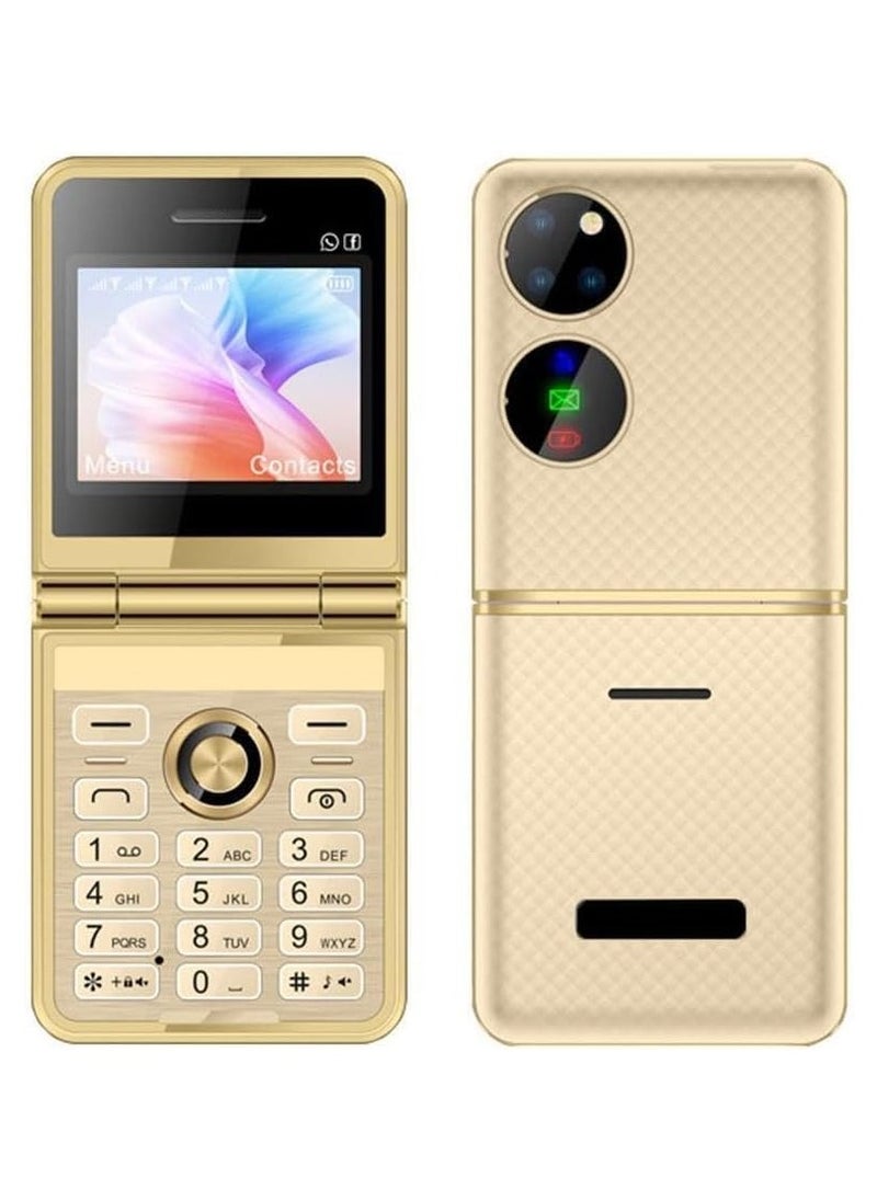 Hope - Mini Flip Phone for Seniors – Unlocked GSM Cell Phone with Big Buttons, FM Radio, Speed Dial, Vibration, Voice Blacklist & Screen Display – Easy-to-Use Mobile - Image 1