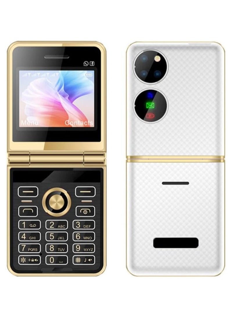 Hope - Mini Flip Phone for Seniors – Unlocked GSM Cell Phone with Big Buttons, FM Radio, Speed Dial, Vibration, Voice Blacklist & Screen Display – Easy-to-Use Mobile - Image 1