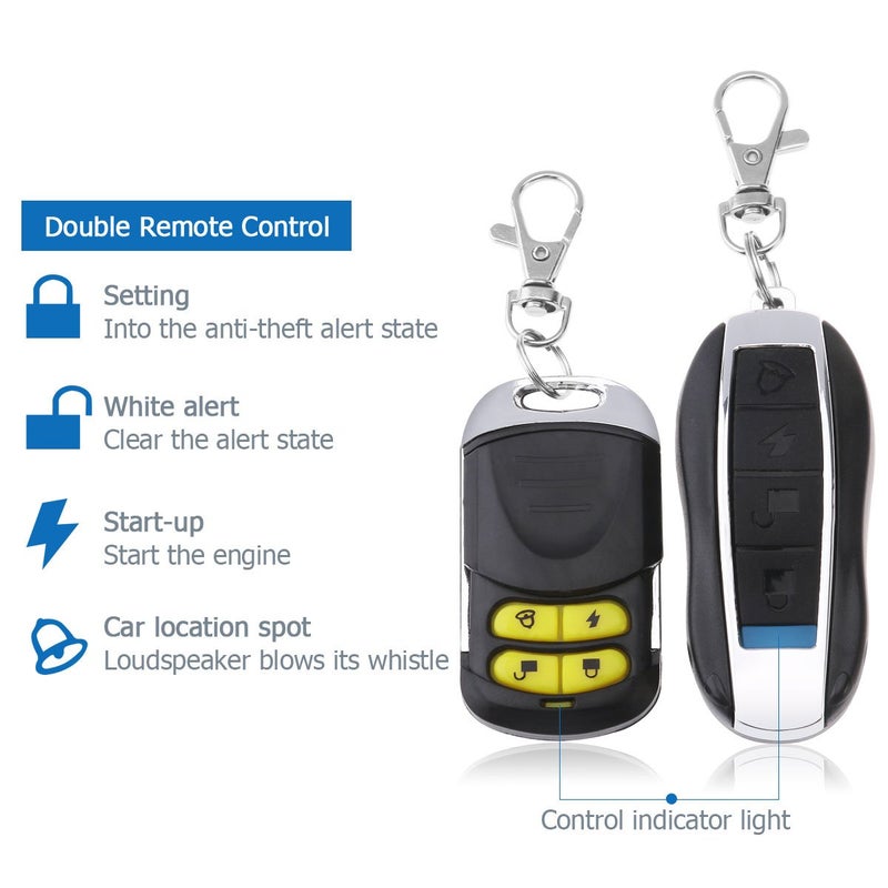 Universal 12V Motorcycle Alarm Anti Theft Security System With Double Remote Control - Image 3